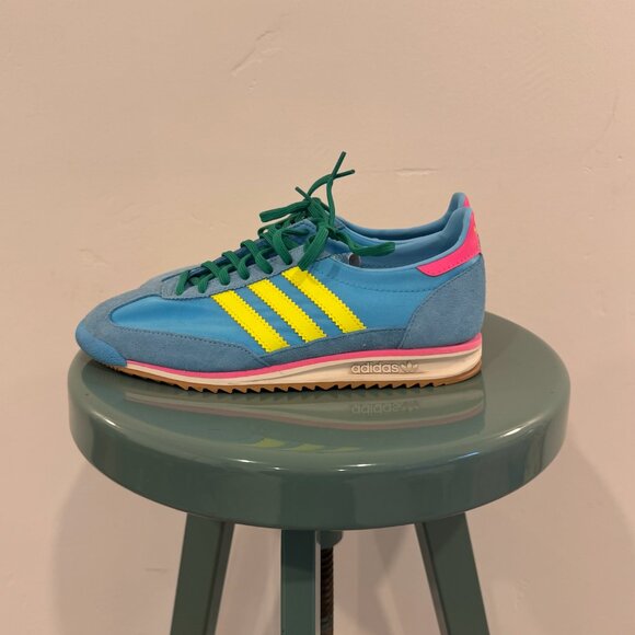 2025 Adidas Women's SL72 OG 'Sky Rush Solar Yellow Satin' - Size 7 - Picture 4 of 9